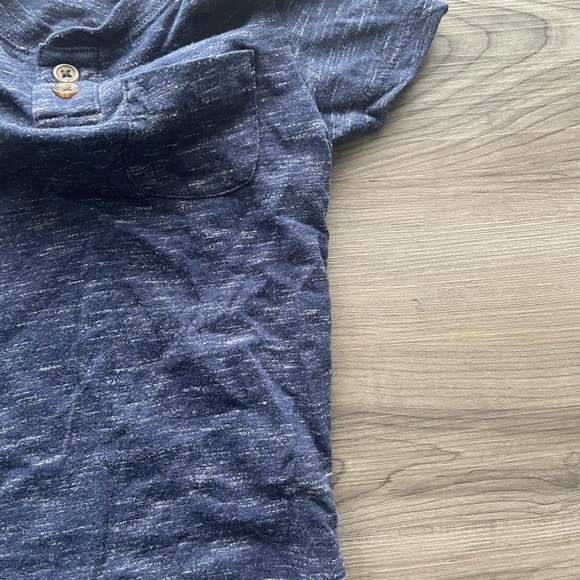Cat & Jack Toddler Boy Blue Short Sleeve Tee 18 months, Brown Button Up - Picture 3 of 6